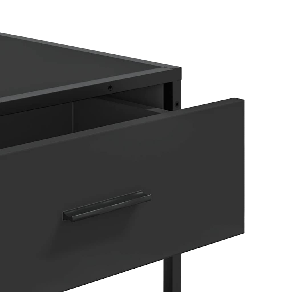 Avlastningsbord Konsollbord Svart 90x35x80 cm
