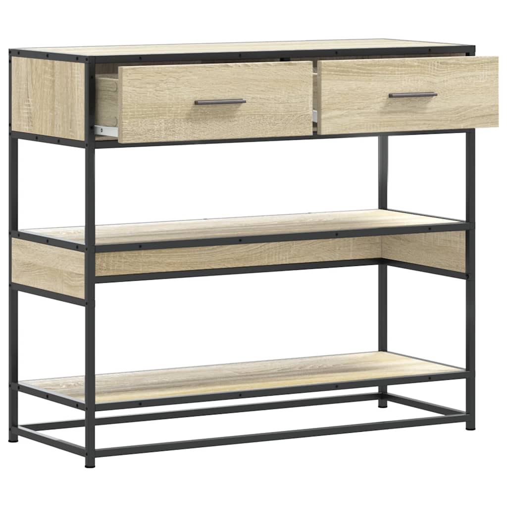 Avlastningsbord Konsollbord Sonoma Eik 90x35x80 cm