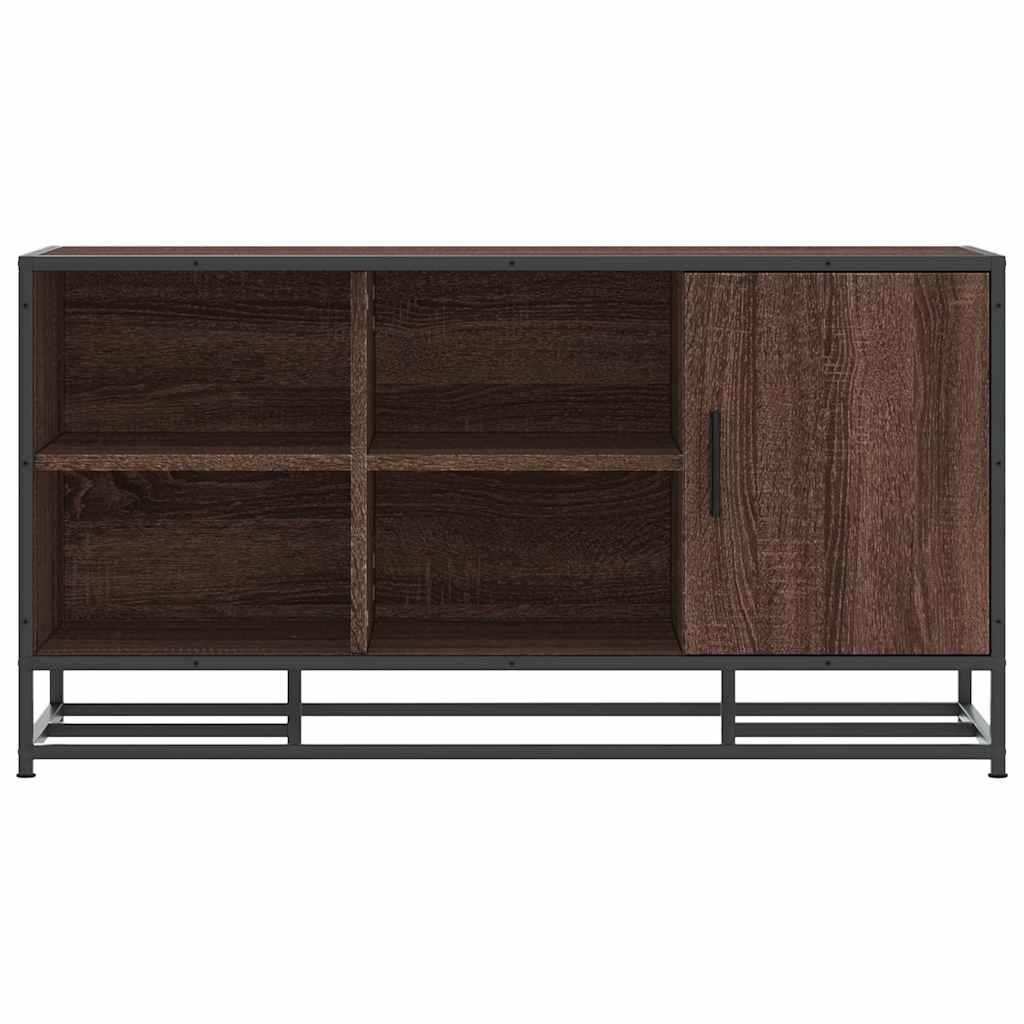 Sittebenk Skobenk Brun Eik 100x40x53,5 cm og metall