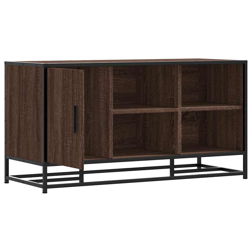 Sittebenk Skobenk Brun Eik 100x40x53,5 cm og metall