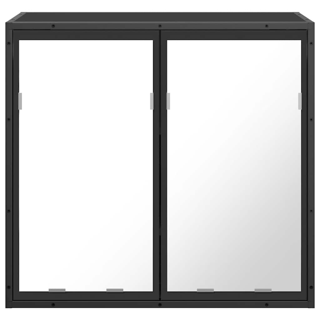 Baderomsspeil Svart 65x20x60 cm
