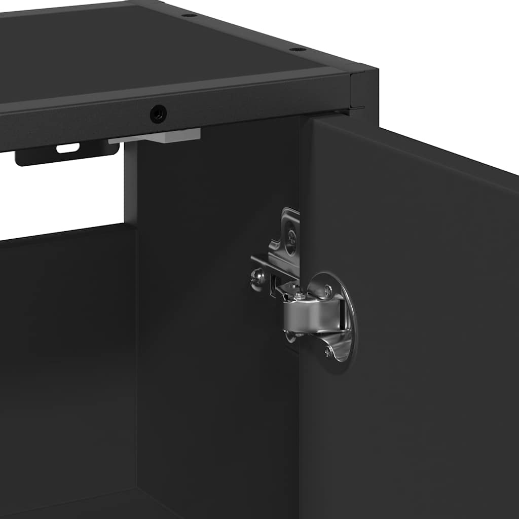 Baderomsspeil Svart 65x20x60 cm