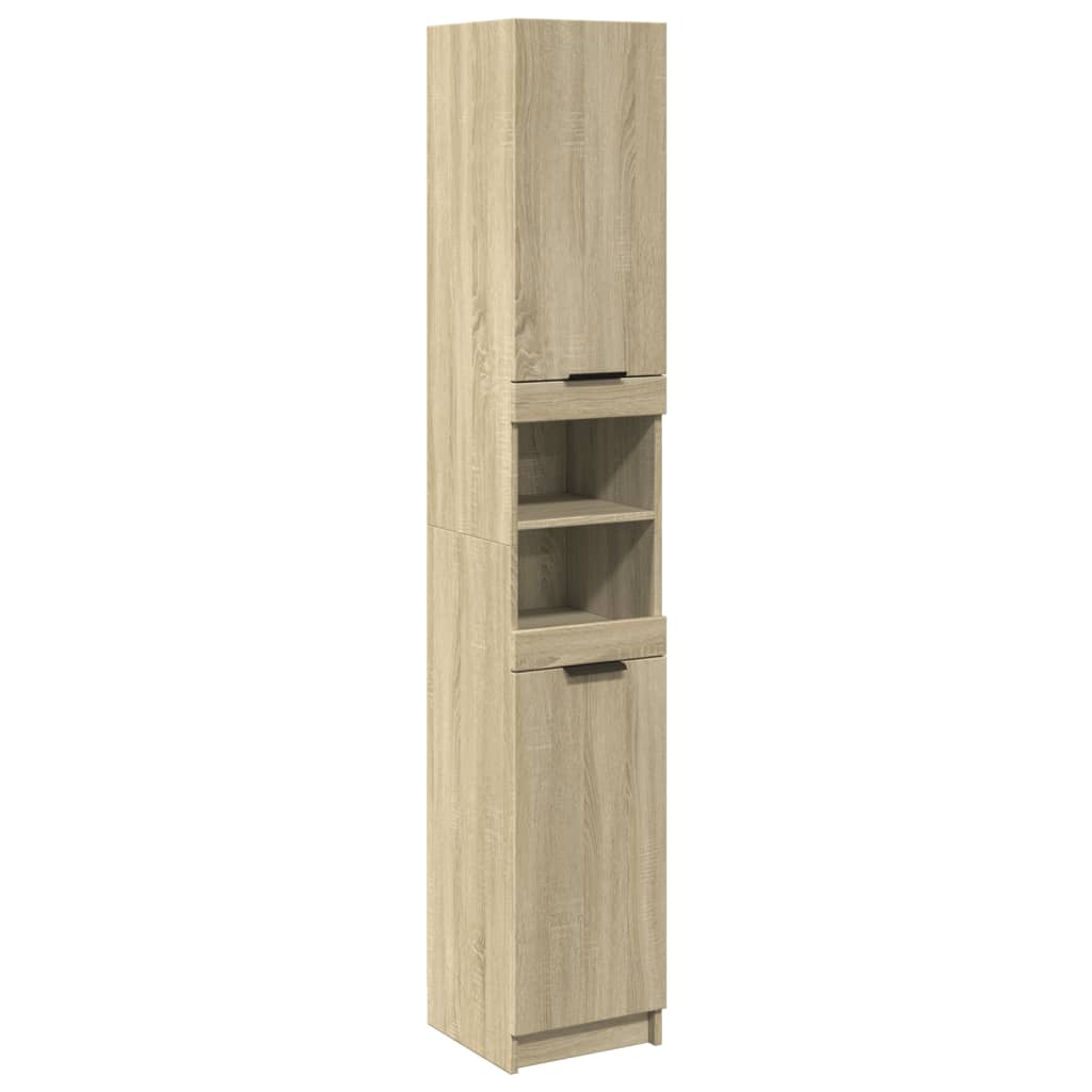 Baderomsskap Sonoma Eik 32x34x188,5 cm