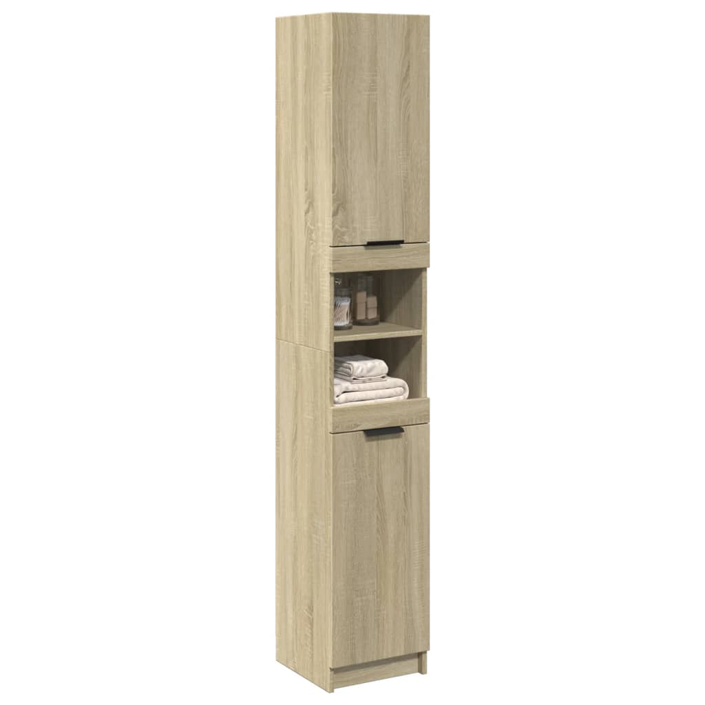 Baderomsskap Sonoma Eik 32x34x188,5 cm