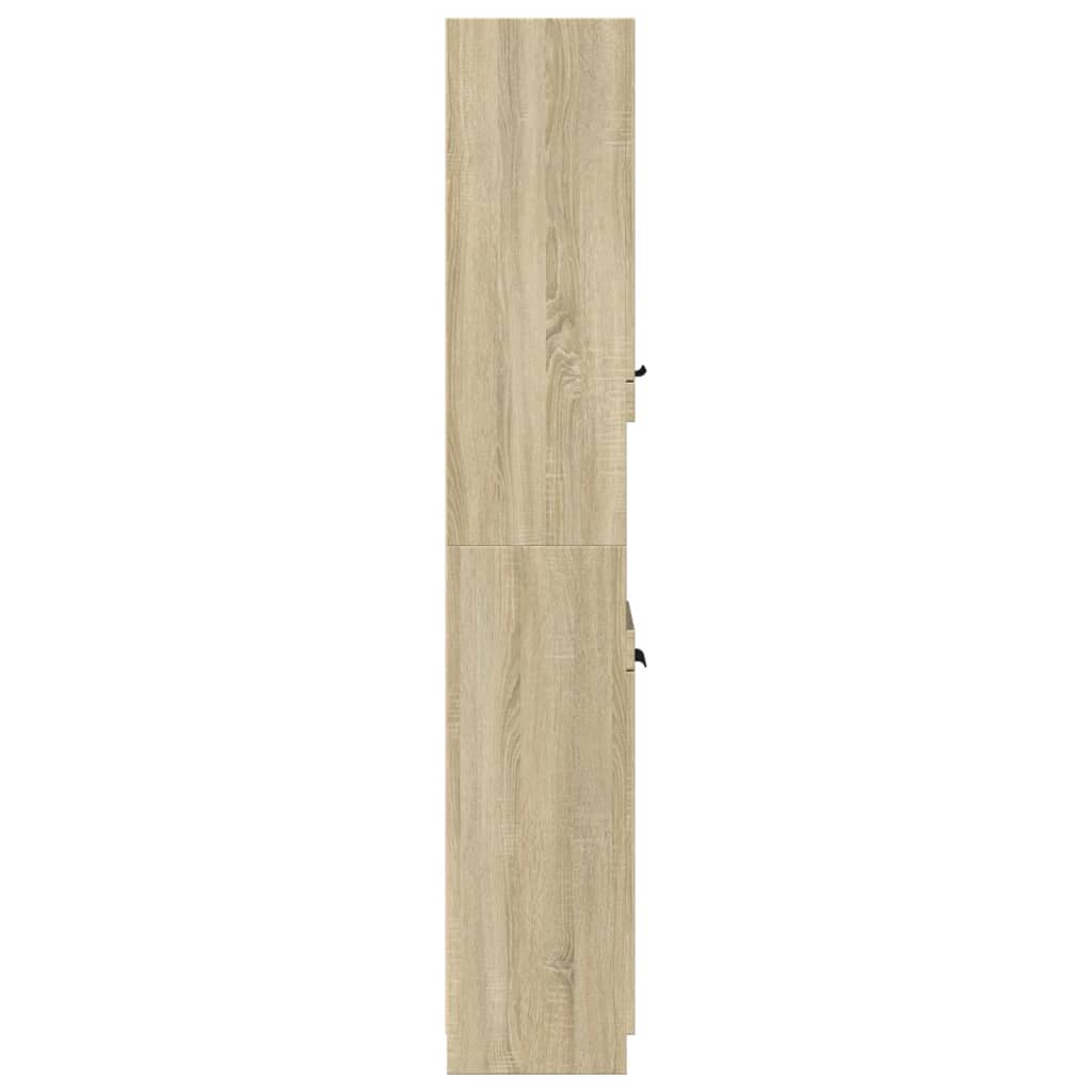 Baderomsskap Sonoma Eik 32x34x188,5 cm