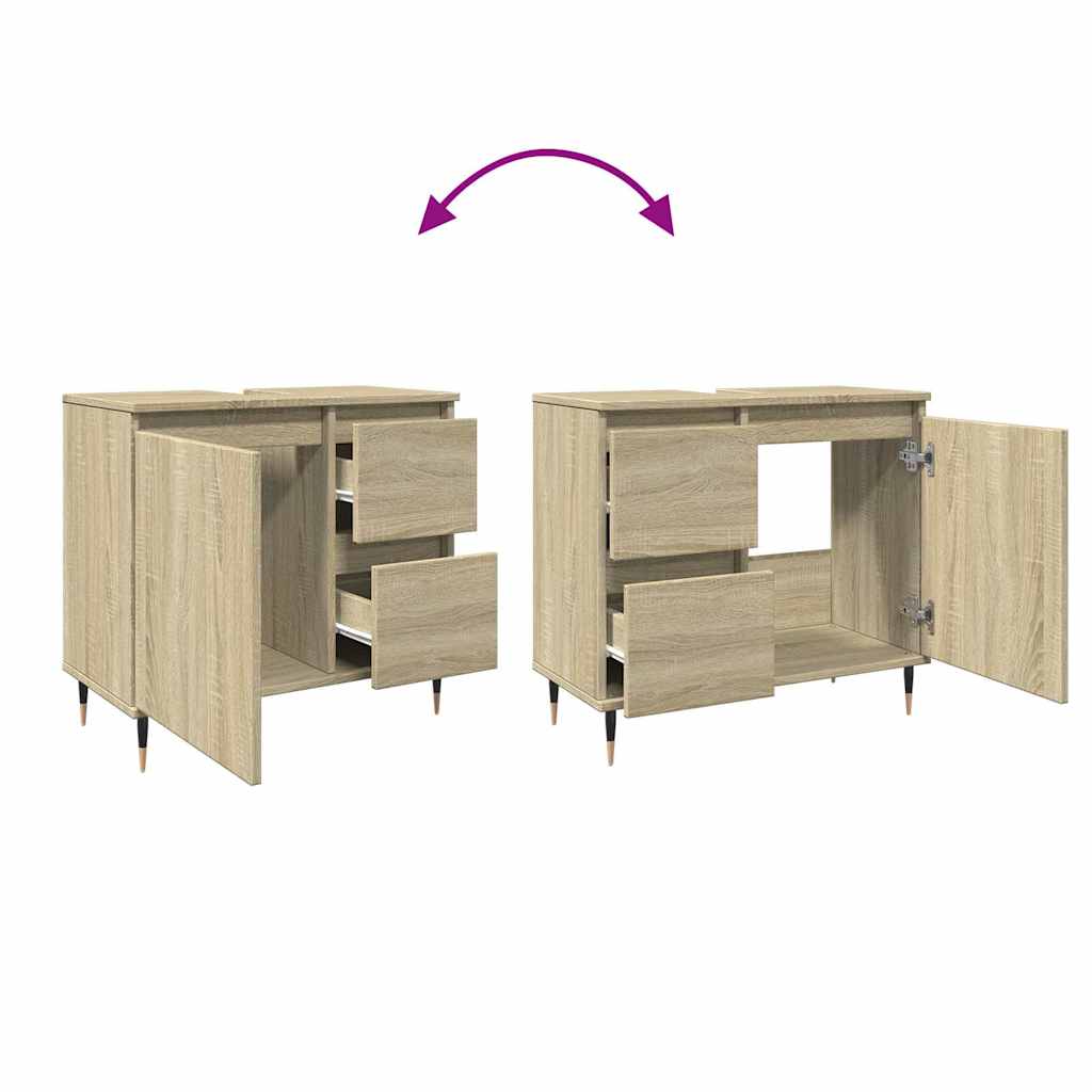 Baderomsskap Sonoma Eik 65x33x60 cm