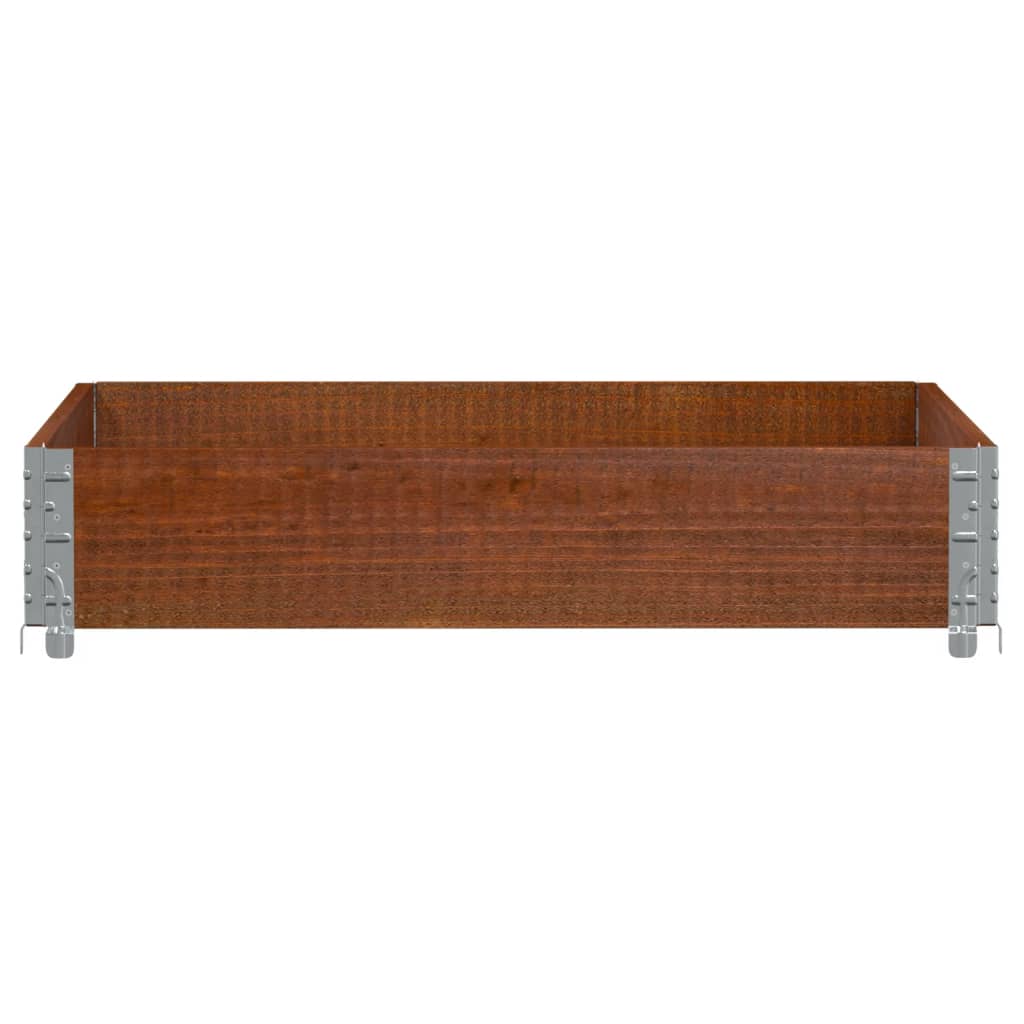 Utendørs Blomsterkasse Plantekasse Tre Brun 100x100 cm heltre furu