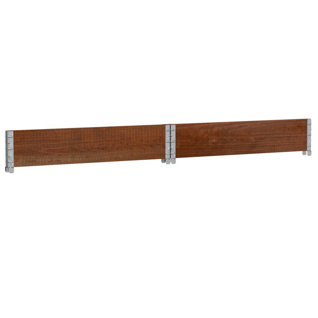 Utendørs Blomsterkasse Plantekasse Tre Brun 100x100 cm heltre furu