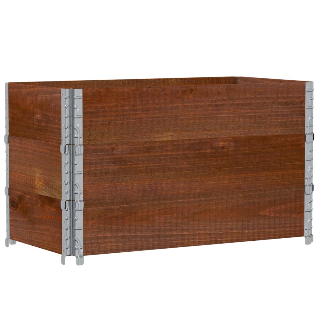 Utendørs Blomsterkasse Plantekasse Tre Brun 100x50 cm heltre furu