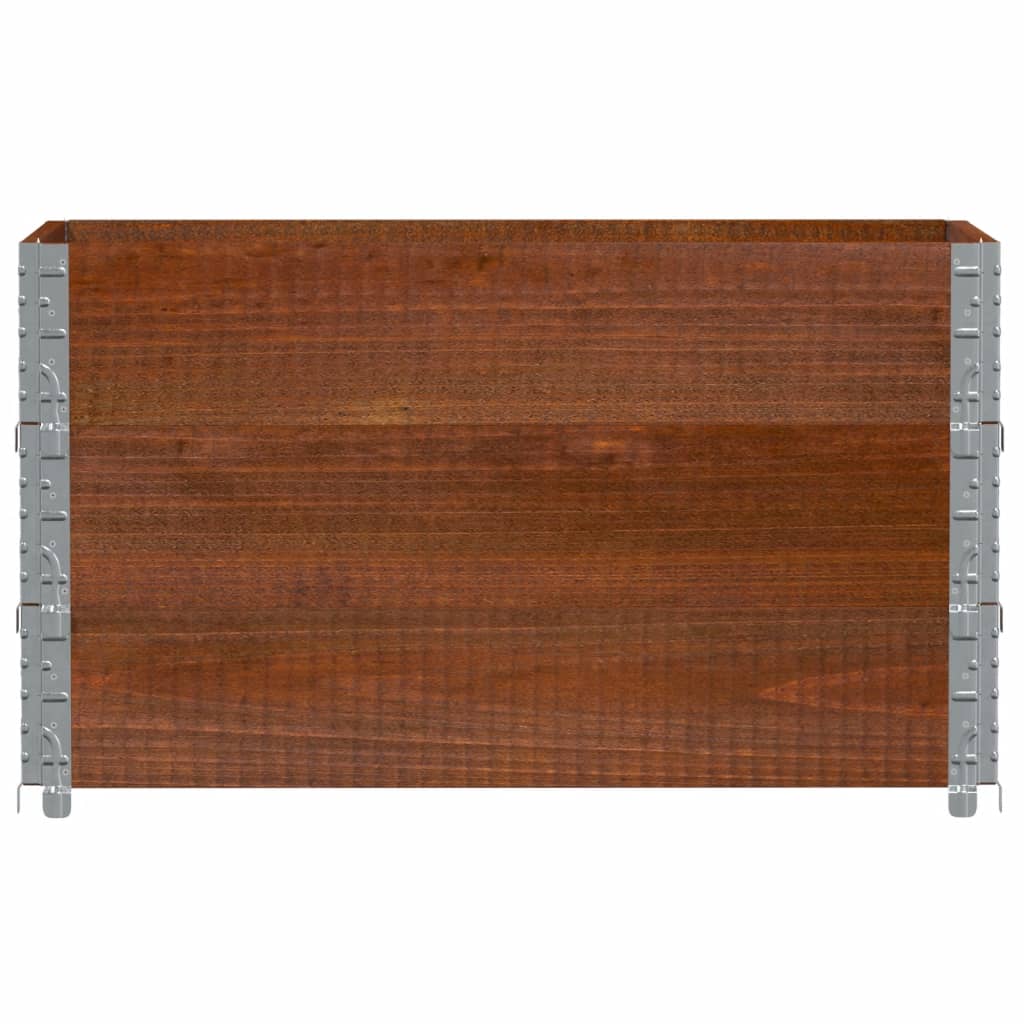 Utendørs Blomsterkasse Plantekasse Tre Brun 100x50 cm heltre furu