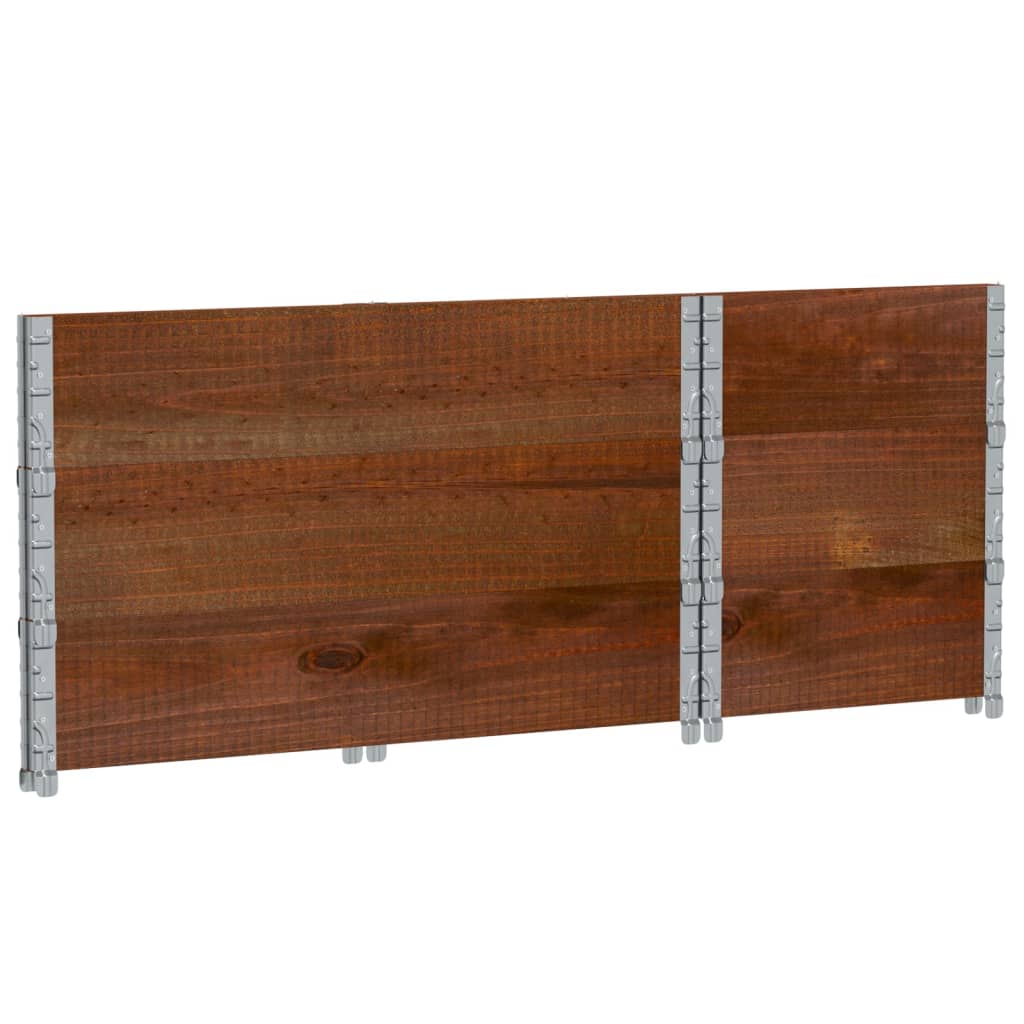 Utendørs Blomsterkasse Plantekasse Tre Brun 100x50 cm heltre furu