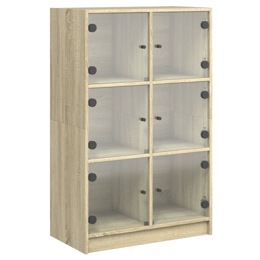 Skap Sonoma Eik med dører 68x37x109 cm