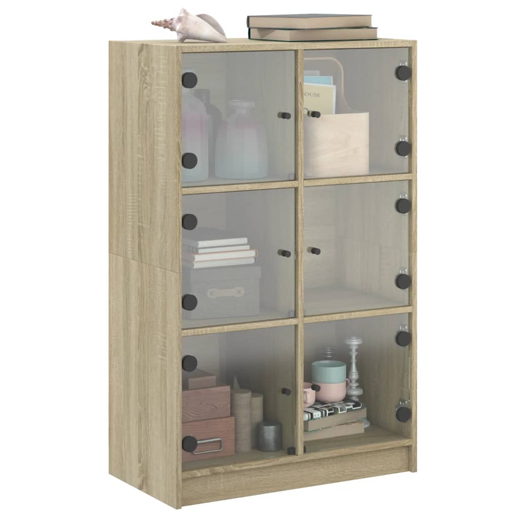 Skap Sonoma Eik med dører 68x37x109 cm