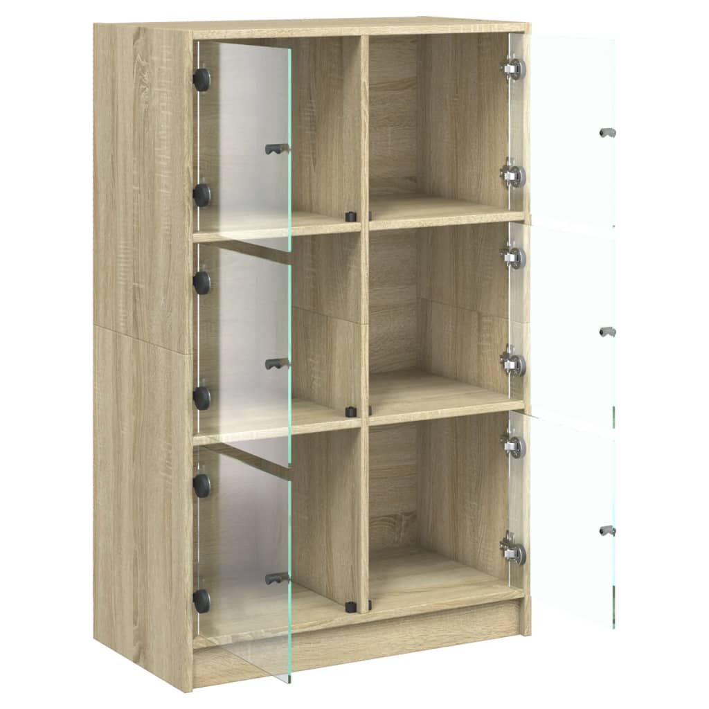 Skap Sonoma Eik med dører 68x37x109 cm