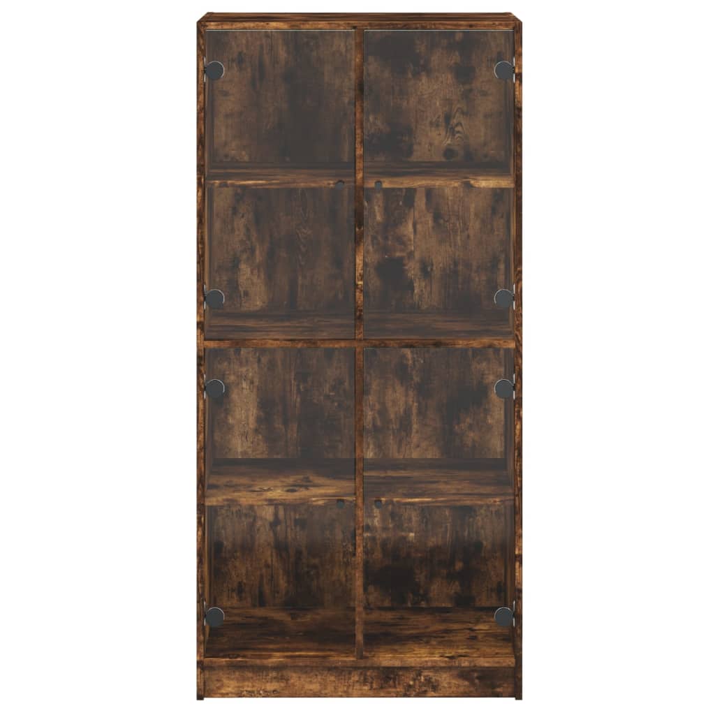 Skap Røkt Eik 68x37x142 cm