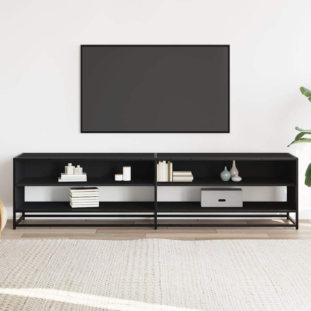 TV-Møbel Svart TV-benk 180,5x40x46 cm