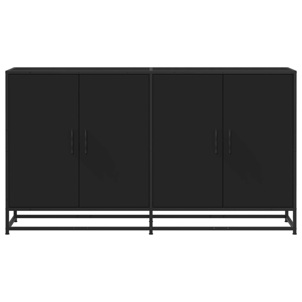 Skjenk Svart 134x35x76 cm