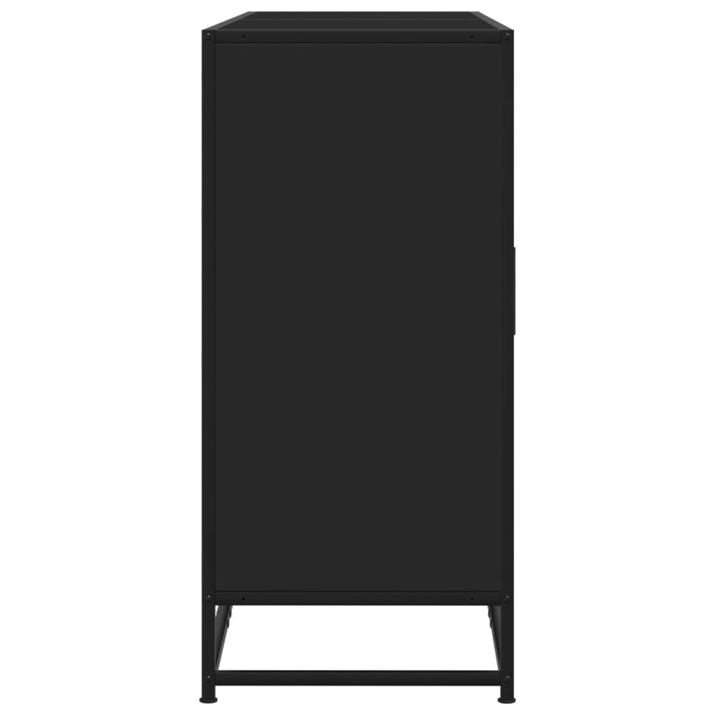 Skjenk Svart 134x35x76 cm