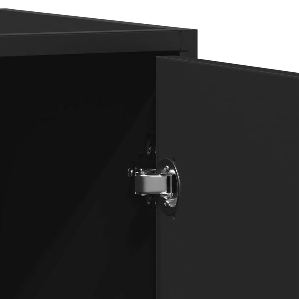 Skjenk Svart 92x35x76 cm