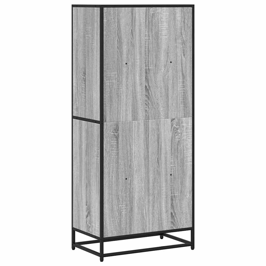 Bokhylle Sonoma Grå 60x35x139 cm