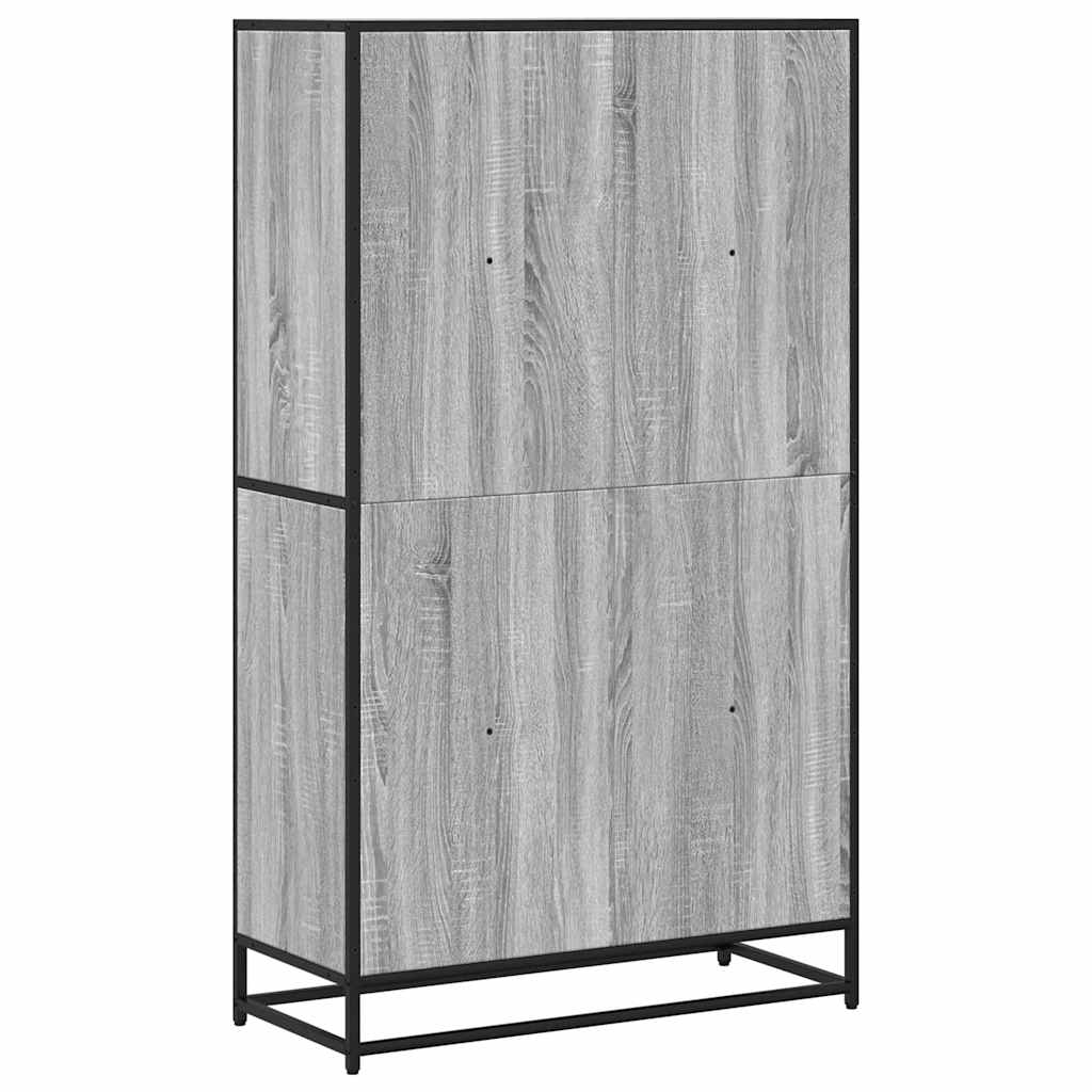 Bokhylle Sonoma Grå 80,5x35x139 cm