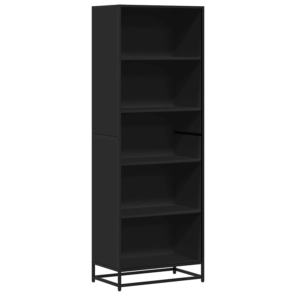 Bokhylle Svart 60x35x170,5 cm