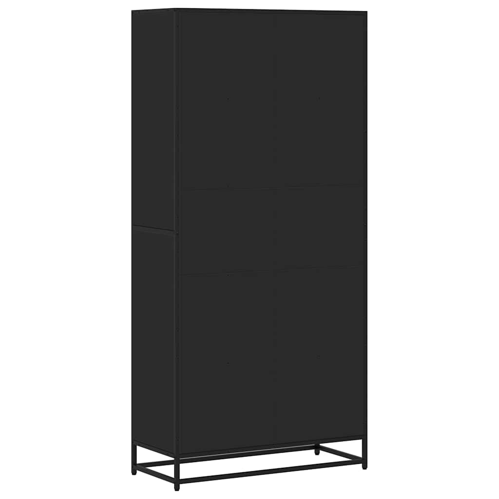 Bokhylle Svart 80,5x35x170,5 cm