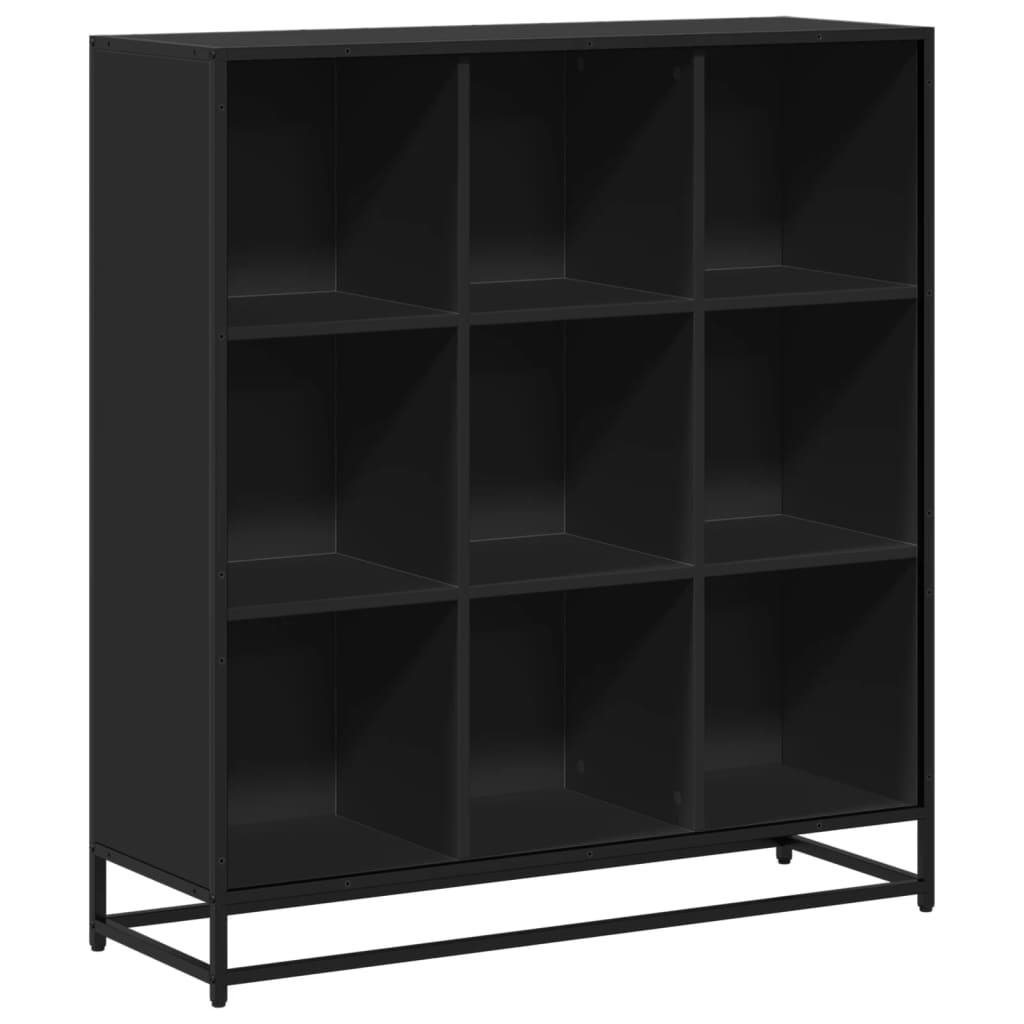 Bokhylle Svart 97,5x33x107,5 cm
