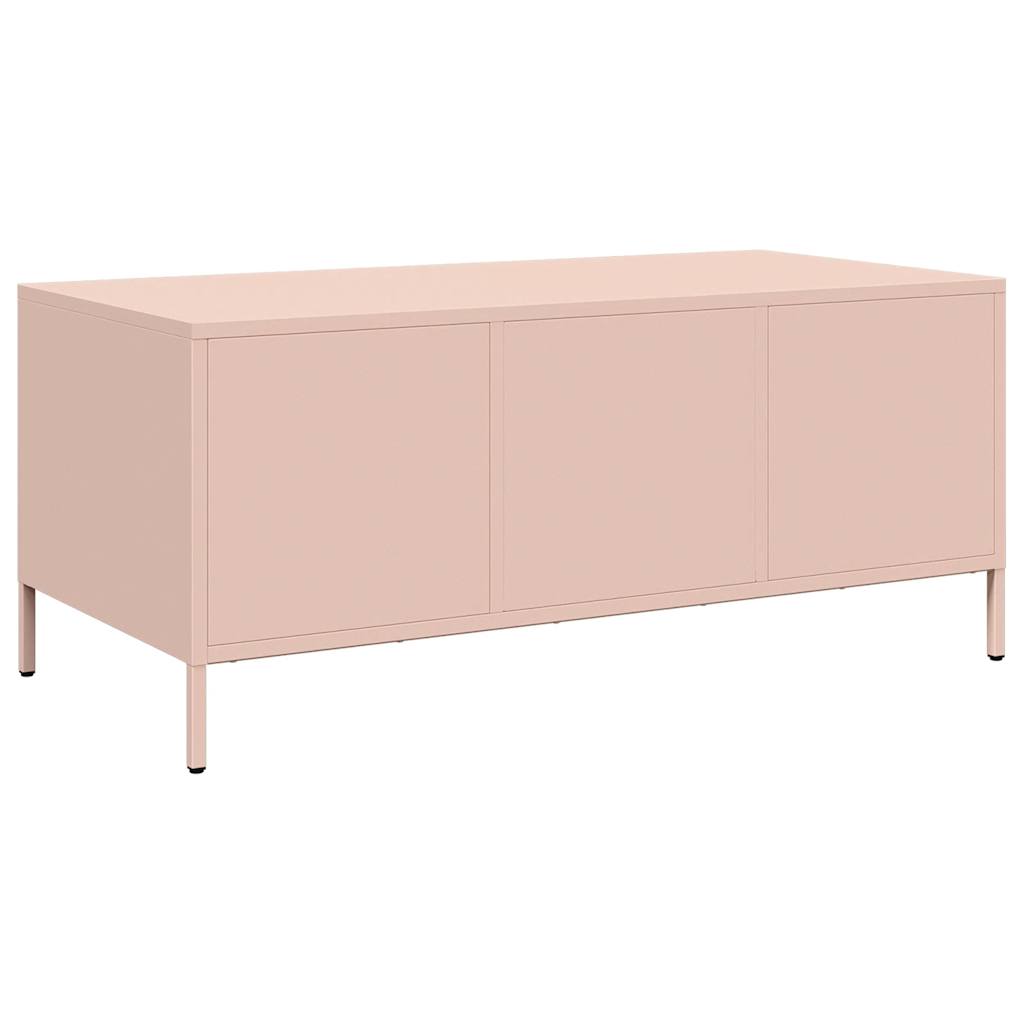 Salongbord Sofabord DIV. rosa 101,5x50x43,5 cm kaldvalset stål