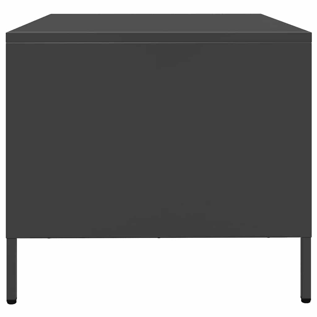 Salongbord Sofabord Svart 68,5x50x43,5 cm kaldvalset stål