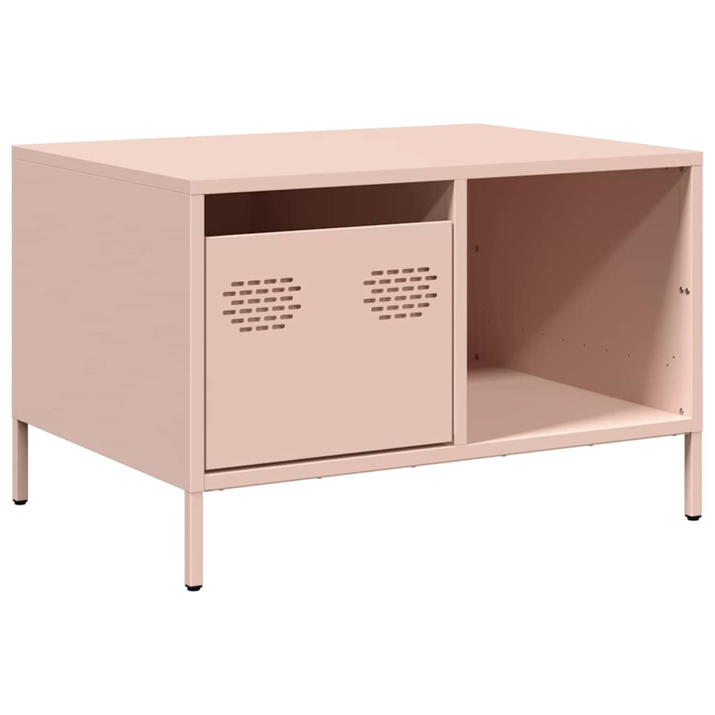 Salongbord Sofabord DIV. rosa 68,5x50x43,5 cm kaldvalset stål