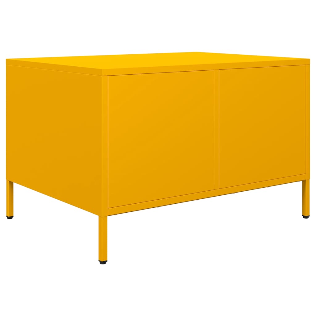 Salongbord Sofabord DIV. sennepsgul 68,5x50x43,5 cm kaldvalset stål