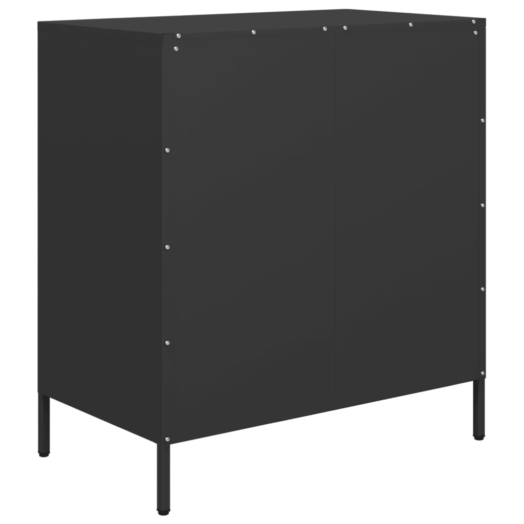Kommode DIV. Svart 68x39x73,5 cm kaldvalset stål