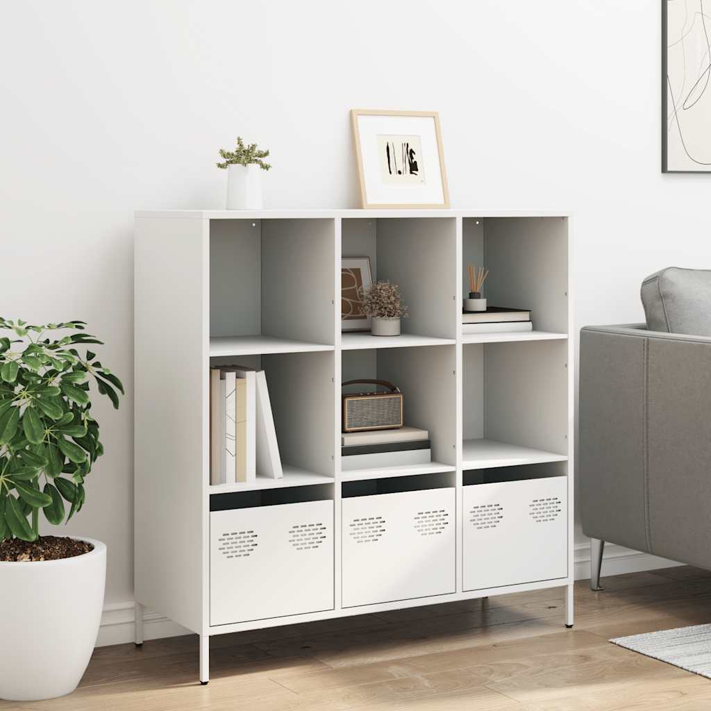 Skap Hvit 101,5x39x103,5 cm stål