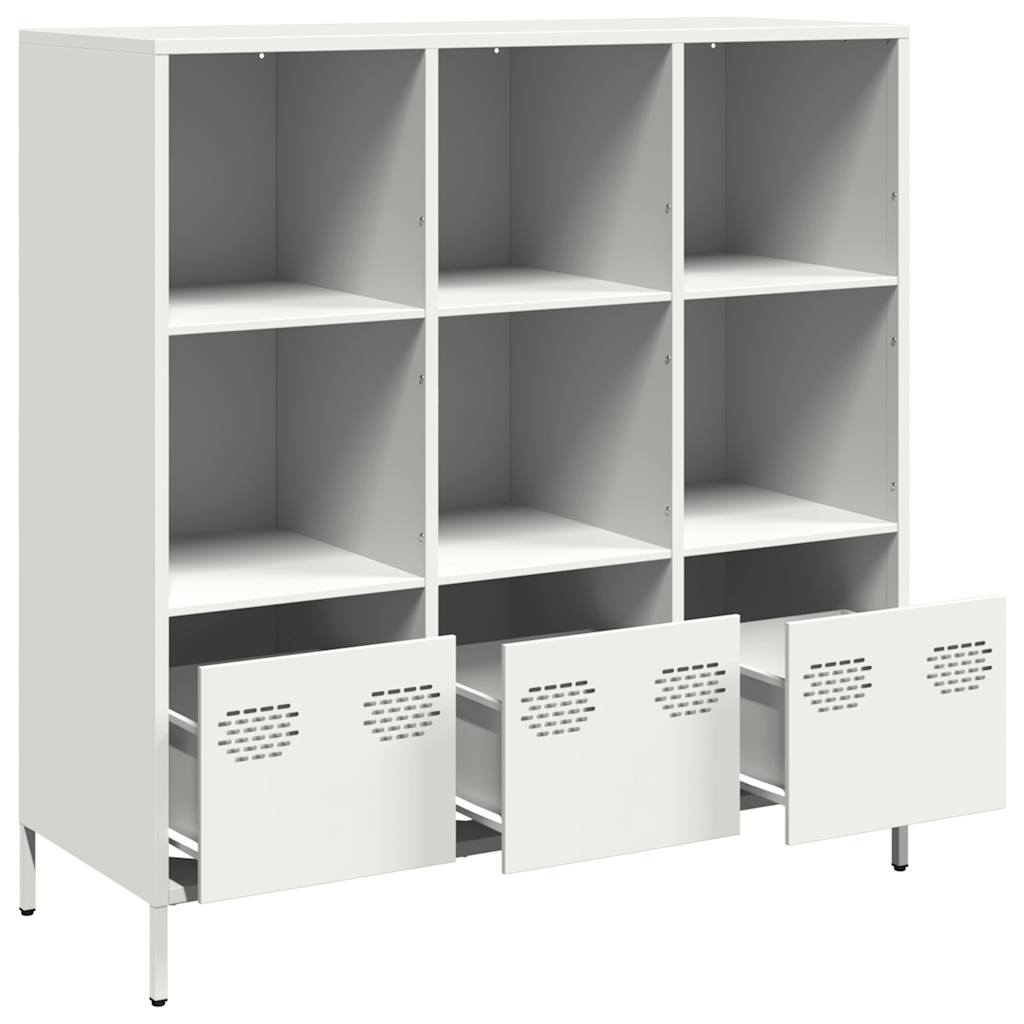 Skap Hvit 101,5x39x103,5 cm stål