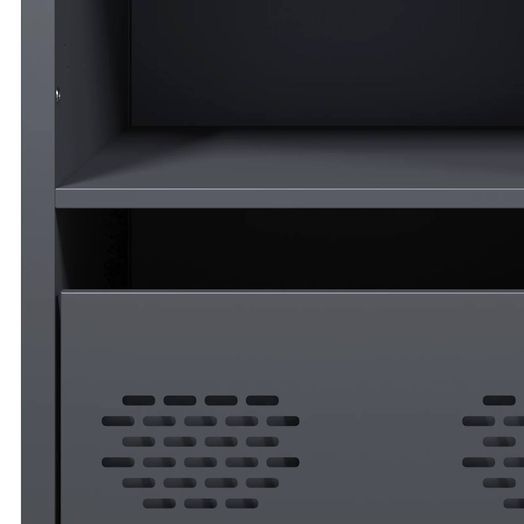 Skap DIV. antrasitt 68x39x103,5 cm stål