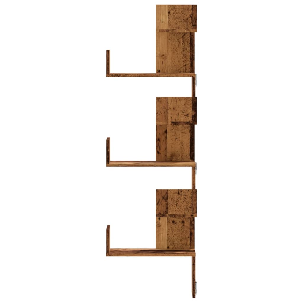 Vegghylle Svart 45x45x147 cm