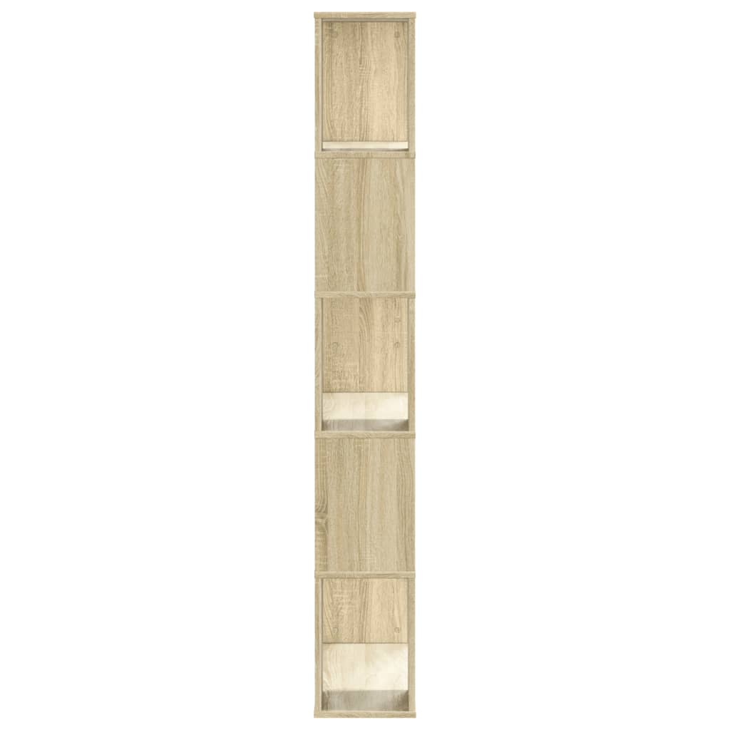 Bokhylle Sonoma Eik 5 etasjer 80,5x23,5x162,5 cm