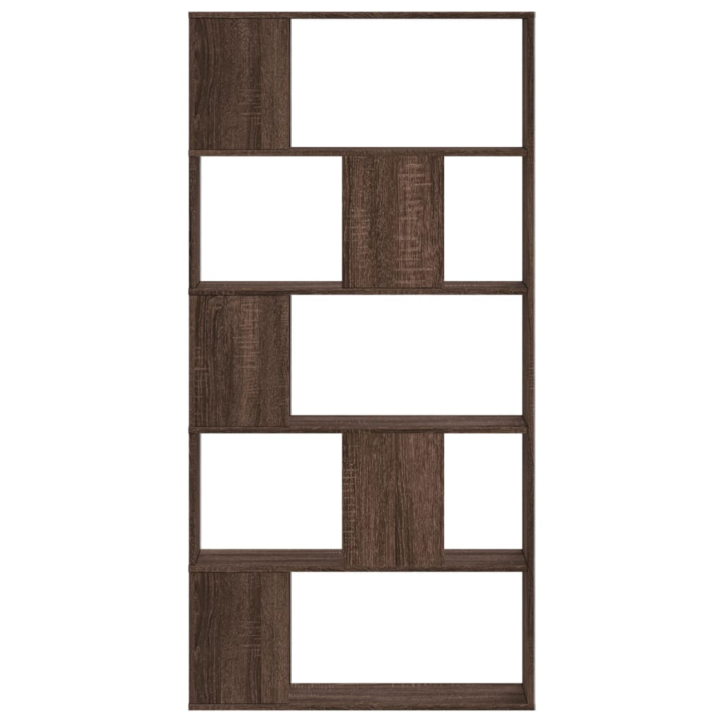 Bokhylle Brun Eik 5 etasjer 80,5x23,5x162,5 cm