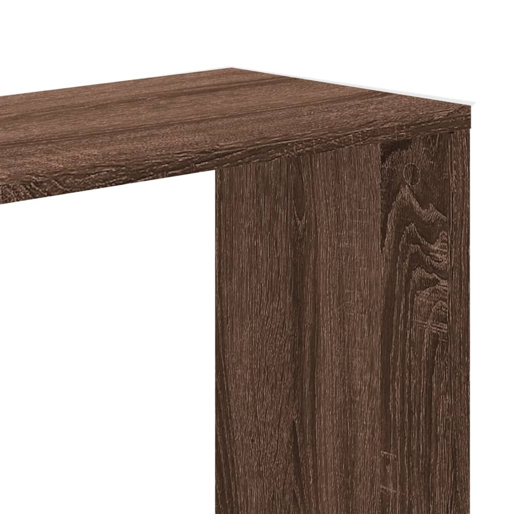 Bokhylle Brun Eik 5 etasjer 80,5x23,5x162,5 cm
