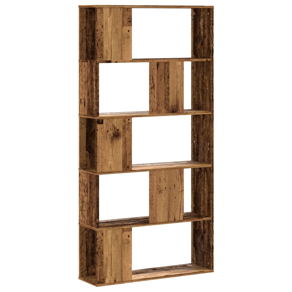 Bokhylle Gammelt Tre 5 etasjer 80,5x23,5x162,5cm