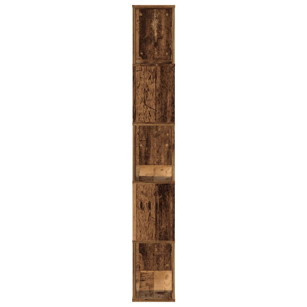 Bokhylle Gammelt Tre 5 etasjer 80,5x23,5x162,5cm