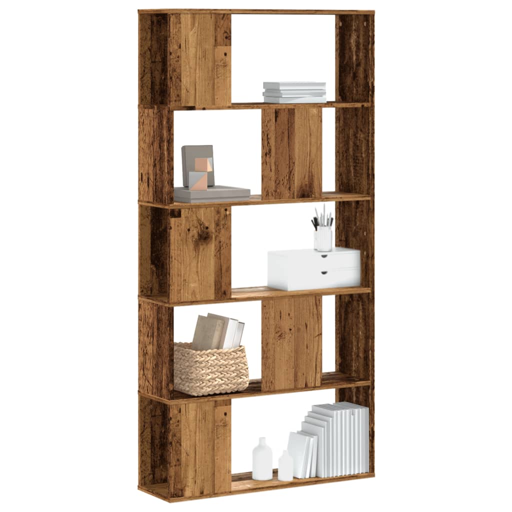 Bokhylle Gammelt Tre 5 etasjer 80,5x23,5x162,5cm