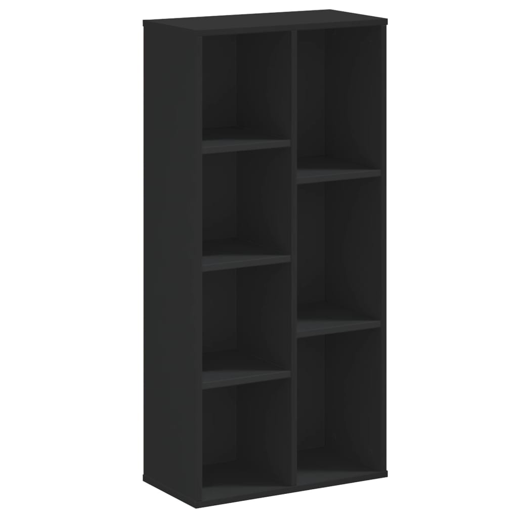 Bokhylle Svart 50x25x105 cm