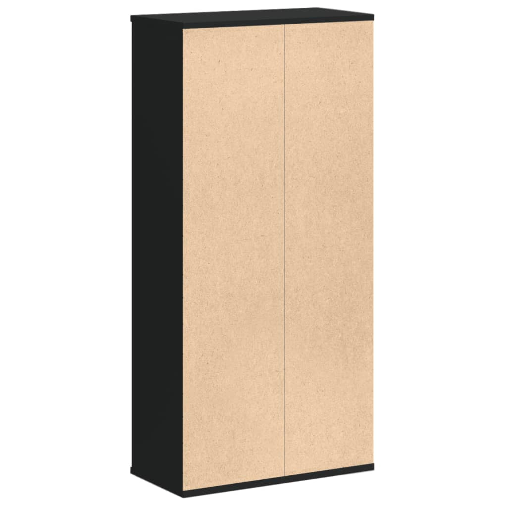 Bokhylle Svart 50x25x105 cm