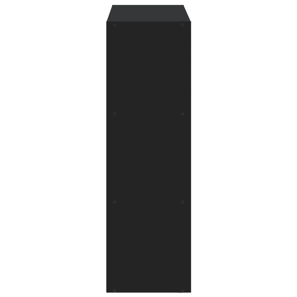 Bokhylle Svart 102x32x102 cm