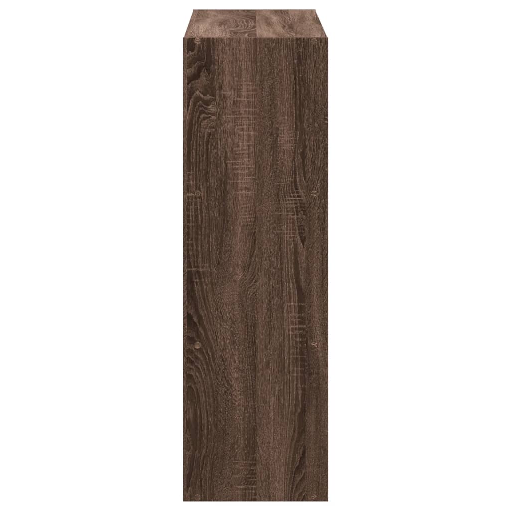 Bokhylle Brun Eik 102x32x102 cm