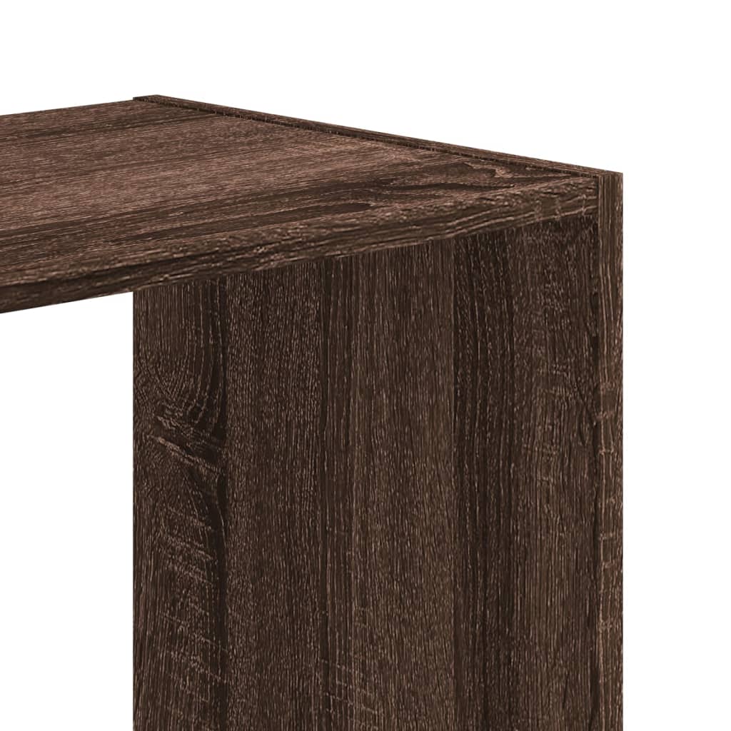 Bokhylle Brun Eik 102x32x102 cm