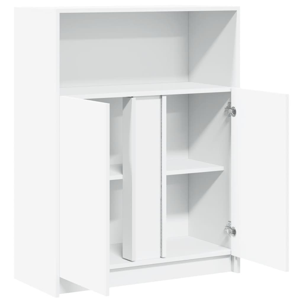 Skjenk Hvit med LED 77x34x100 cm