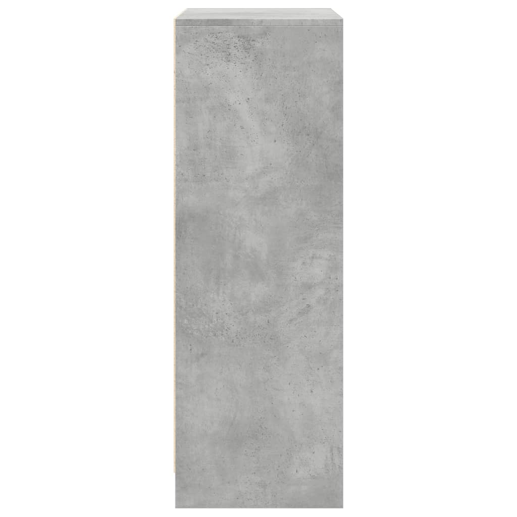 Skjenk Betonggrå med LED 77x34x100 cm